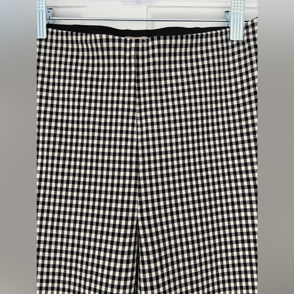 LAST CHANCE! H&M Slim Fit Gingham Plaid Business Casual Pants in Size 4 - Picture 5 of 8